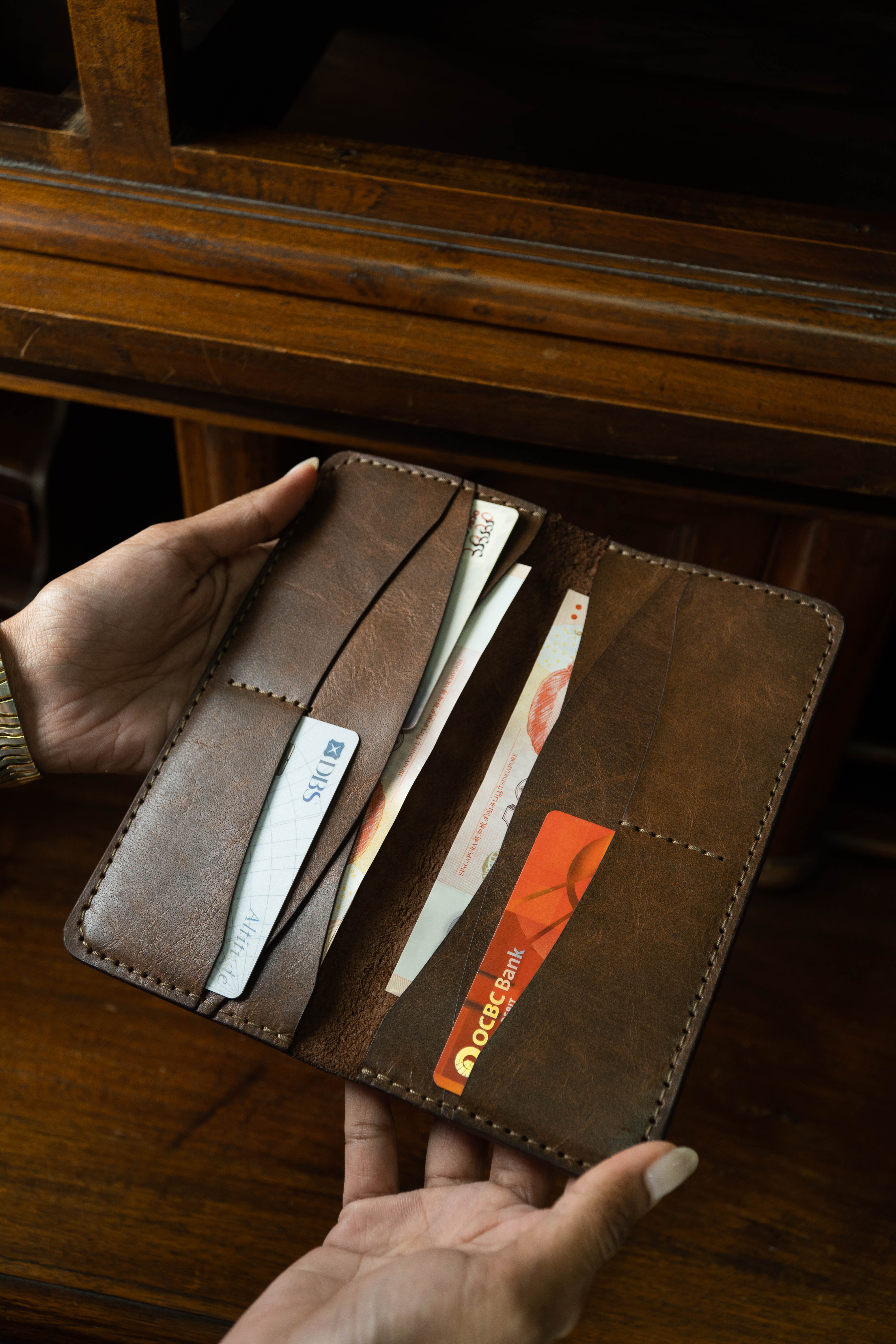 Leather Longfold Wallet