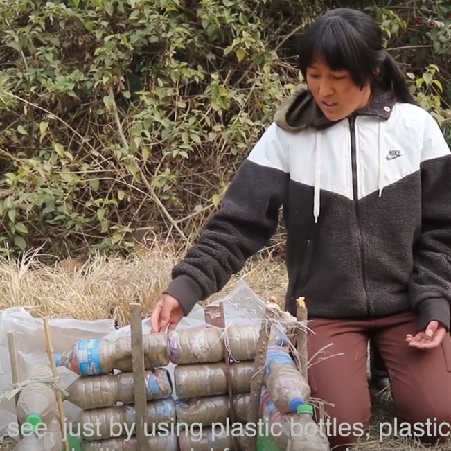 1. "Eco-friendly Reuse Bottle Greenhouse" by Crystal Mountain School