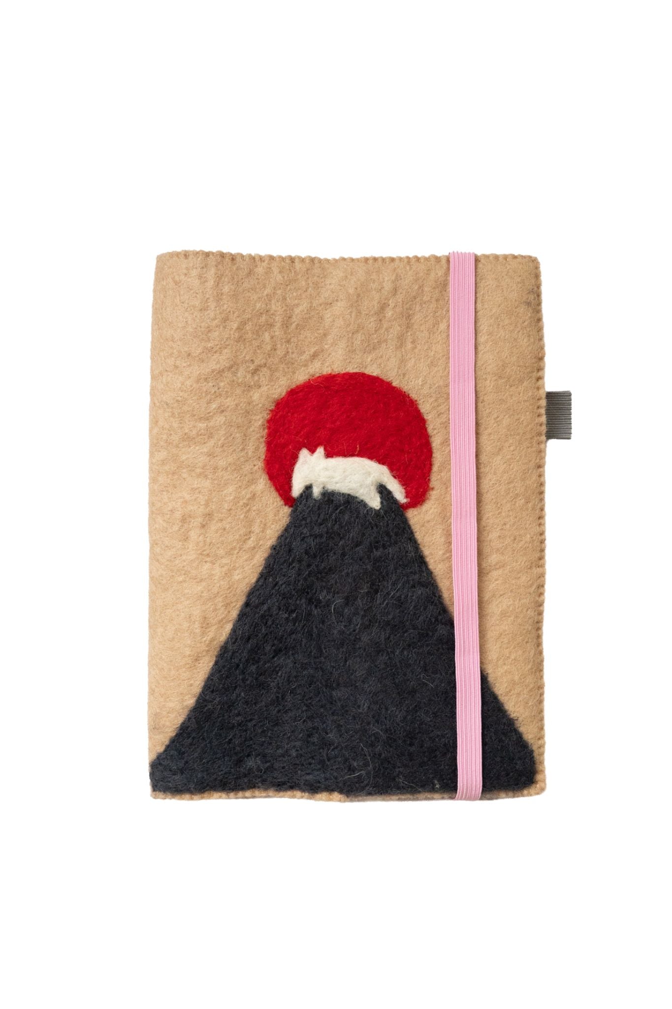 Fuji Cat - A5 Wool Journal