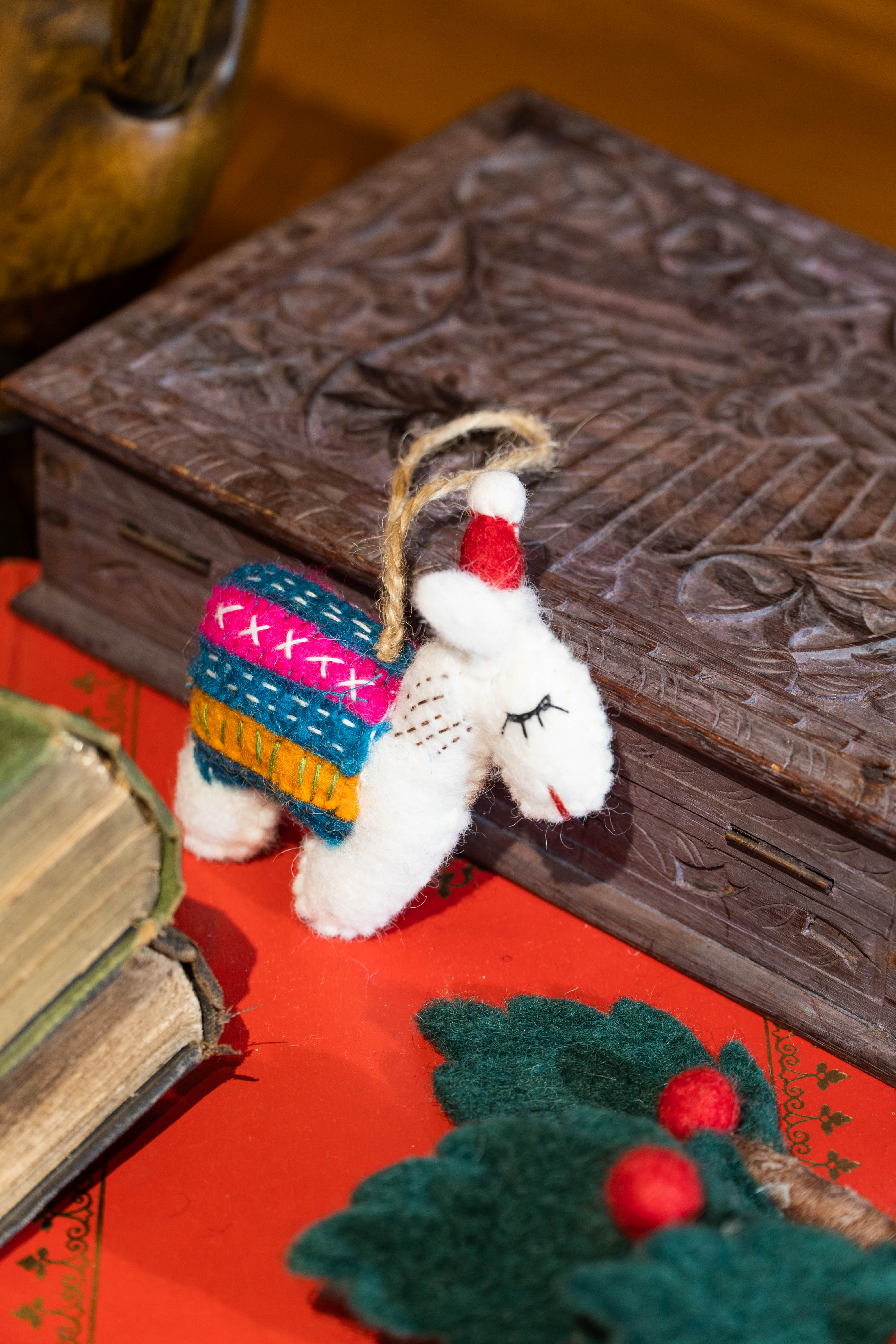 Felt Llama Charm