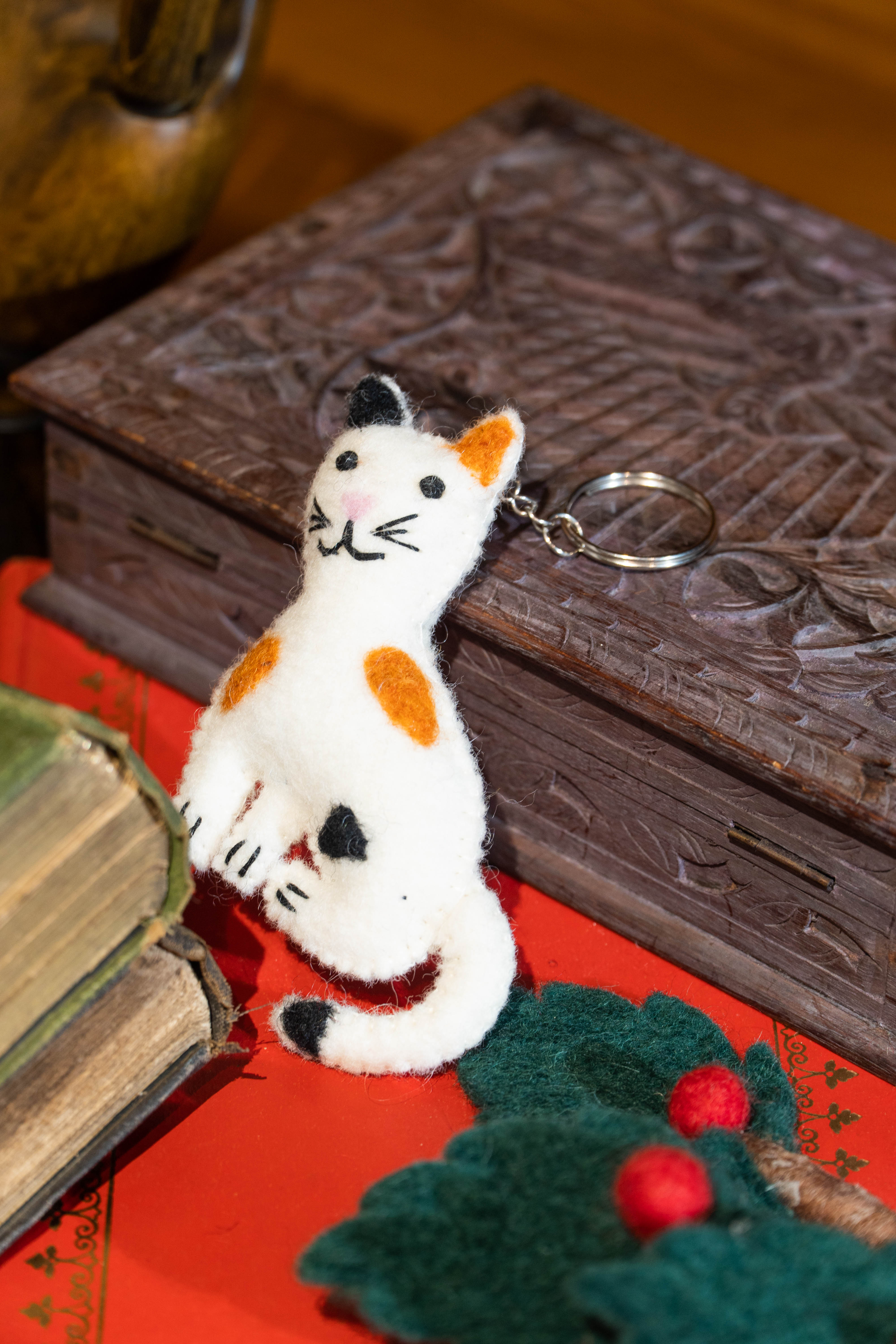 Felt Cat Keychain