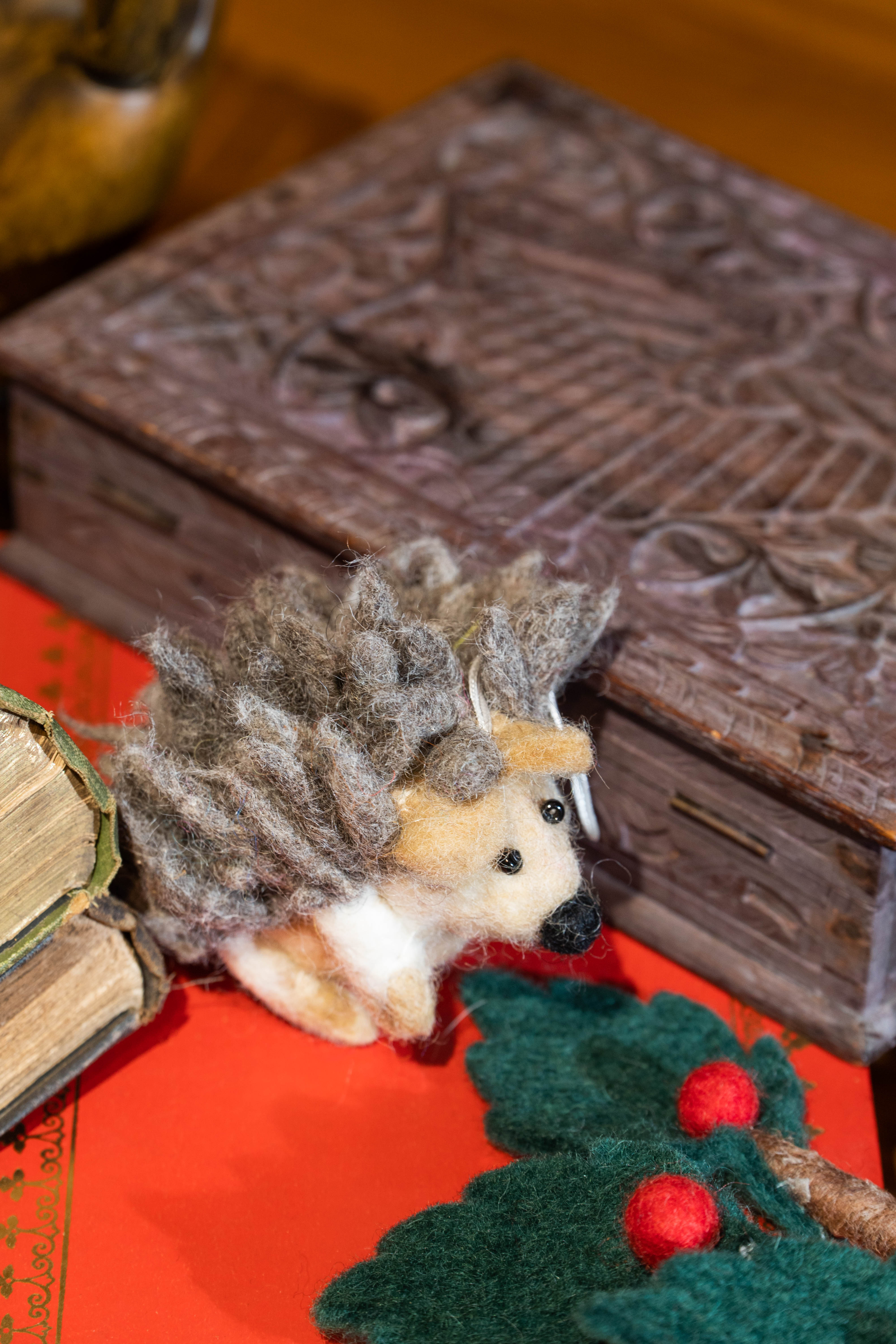 Felt Hedgehog Charm