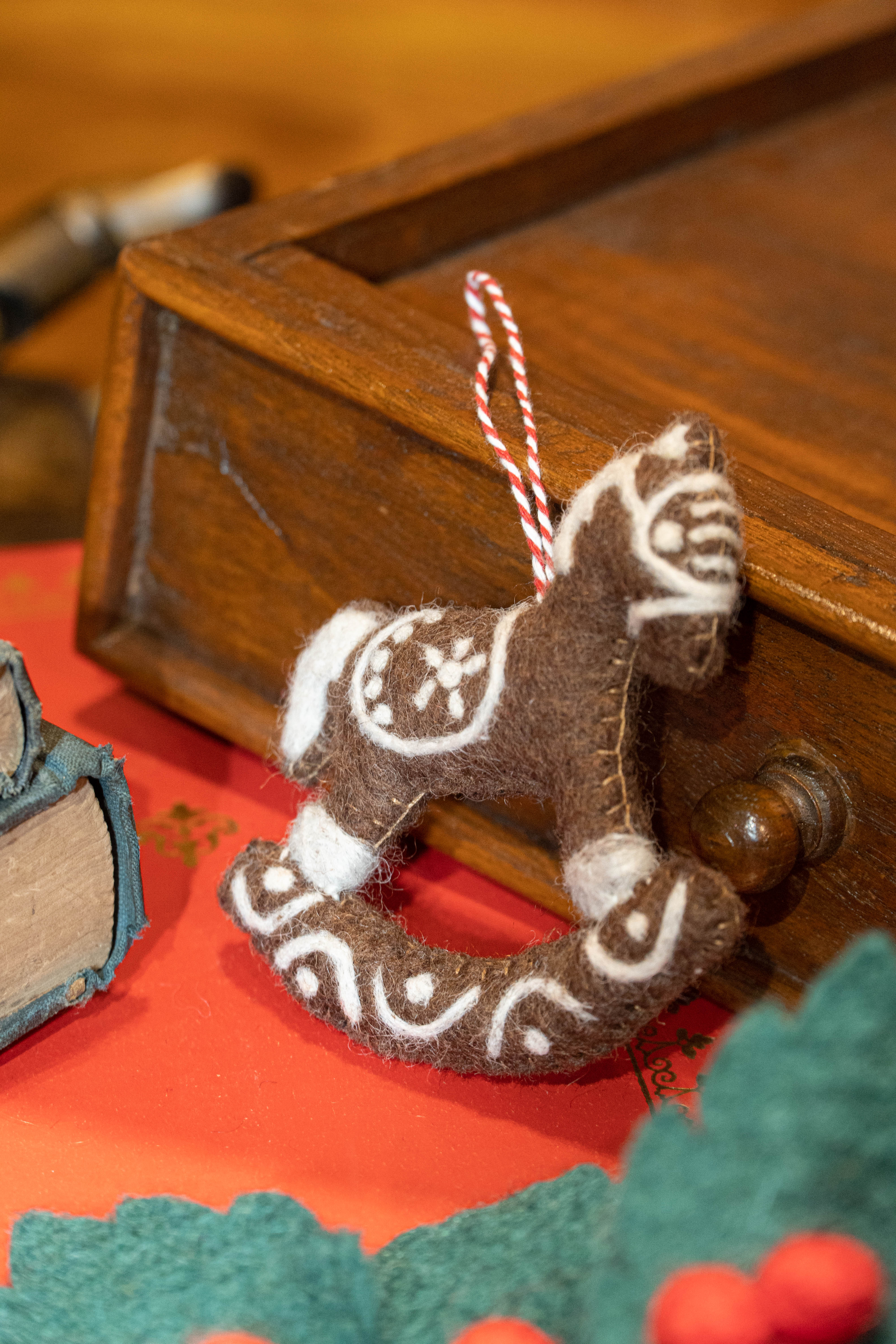 Felt Rocking Horse Charm