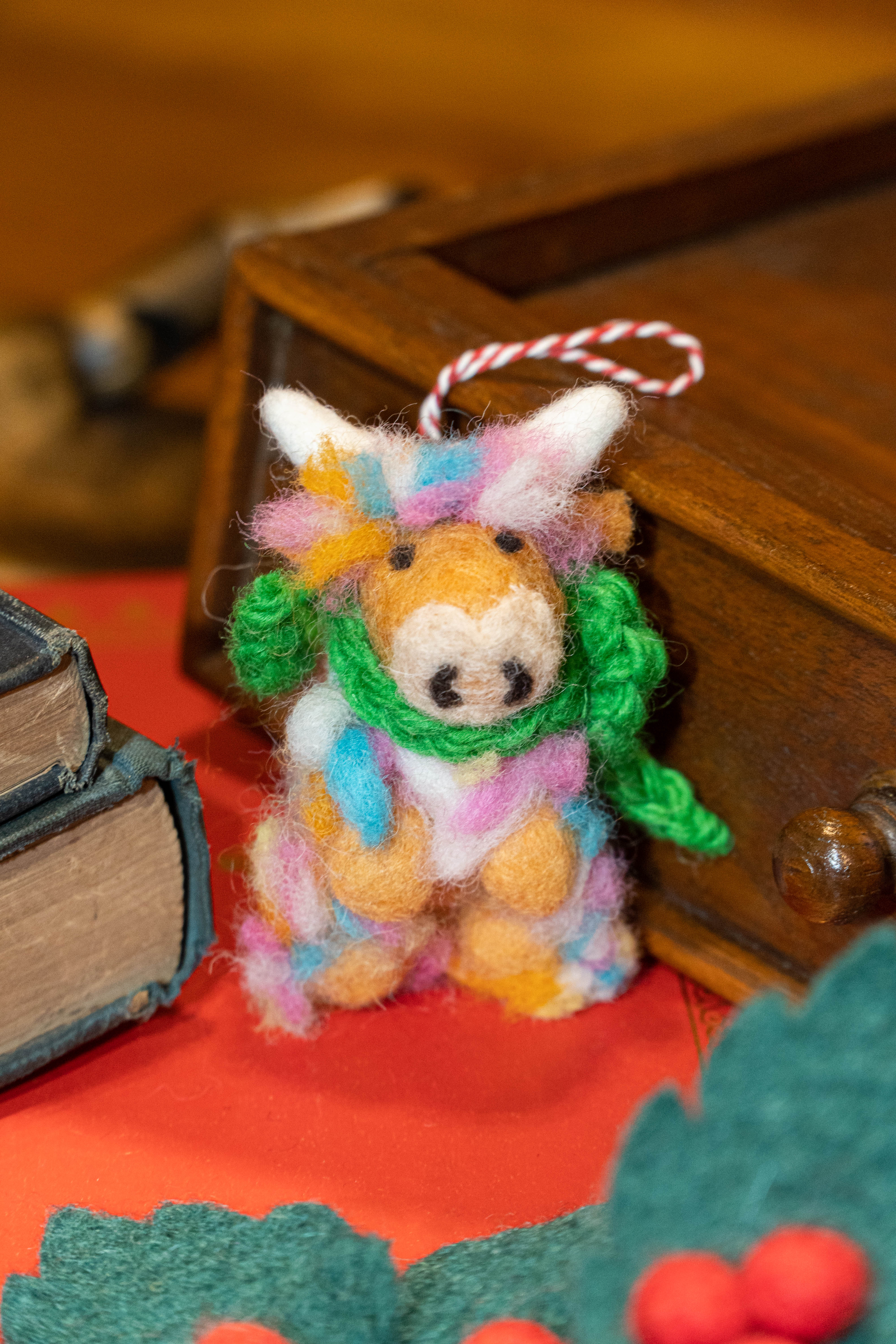 Felt Rainbow Yak Charm