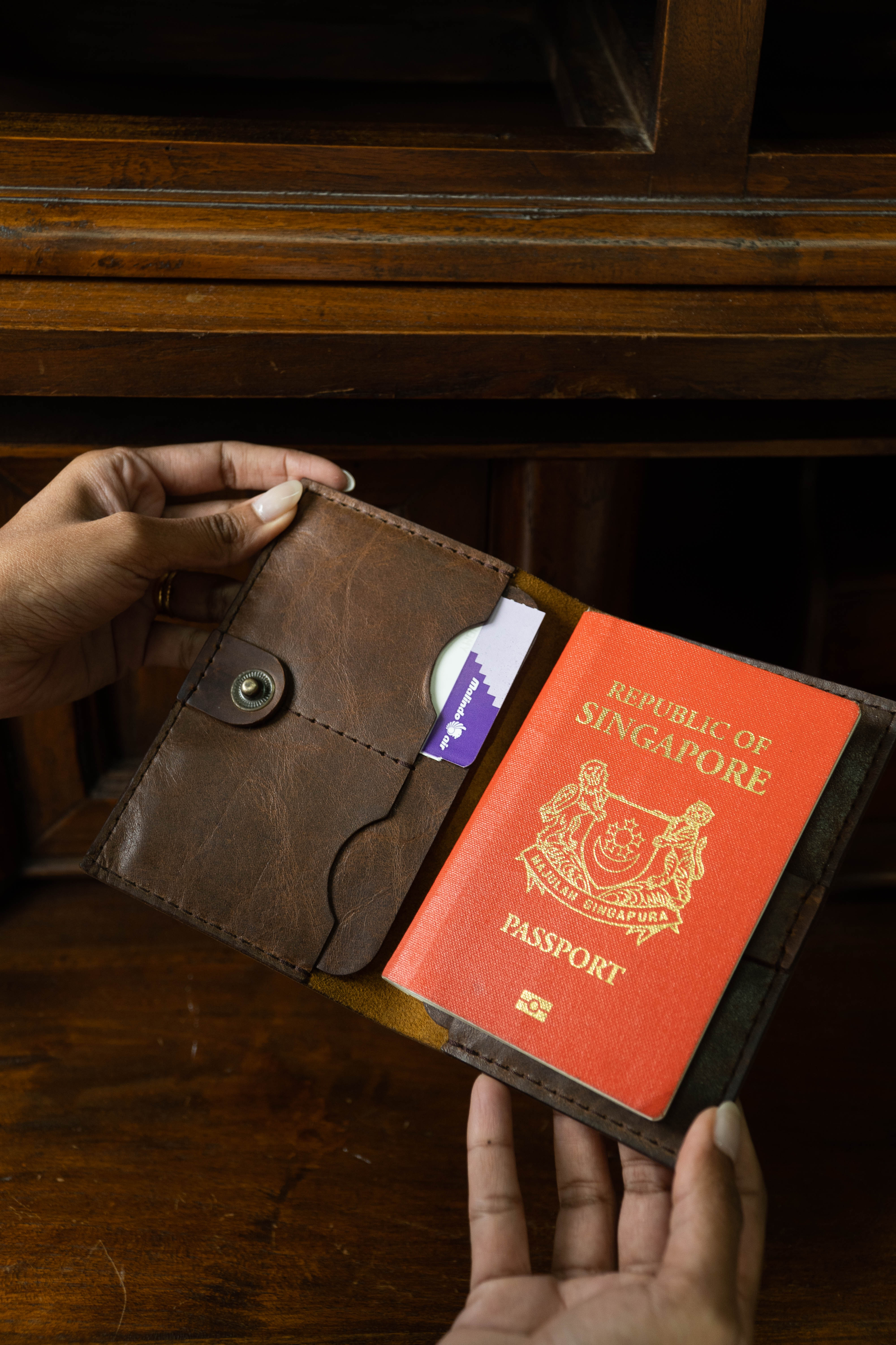 Leather Passport Holder