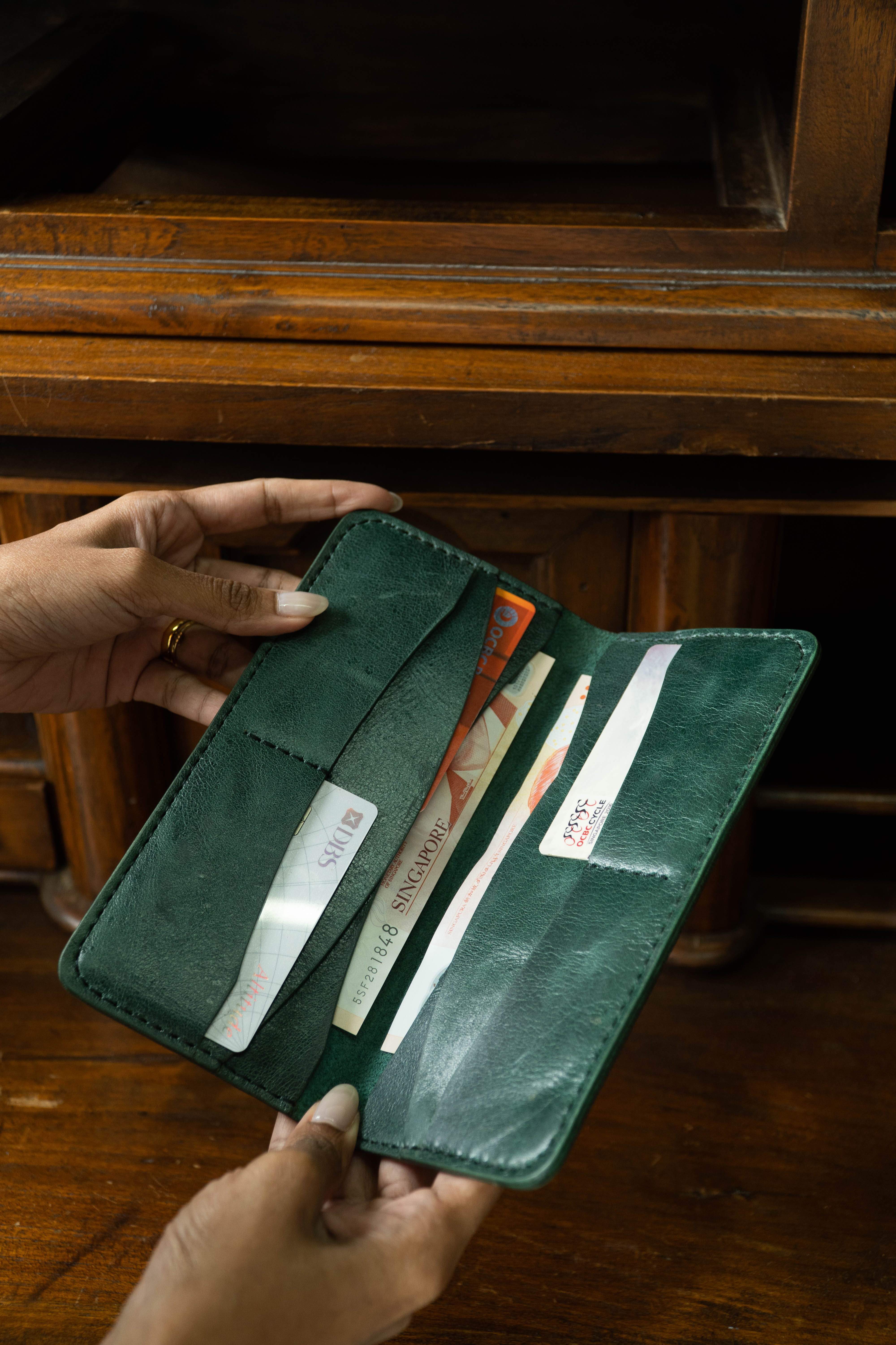 Leather Longfold Wallet