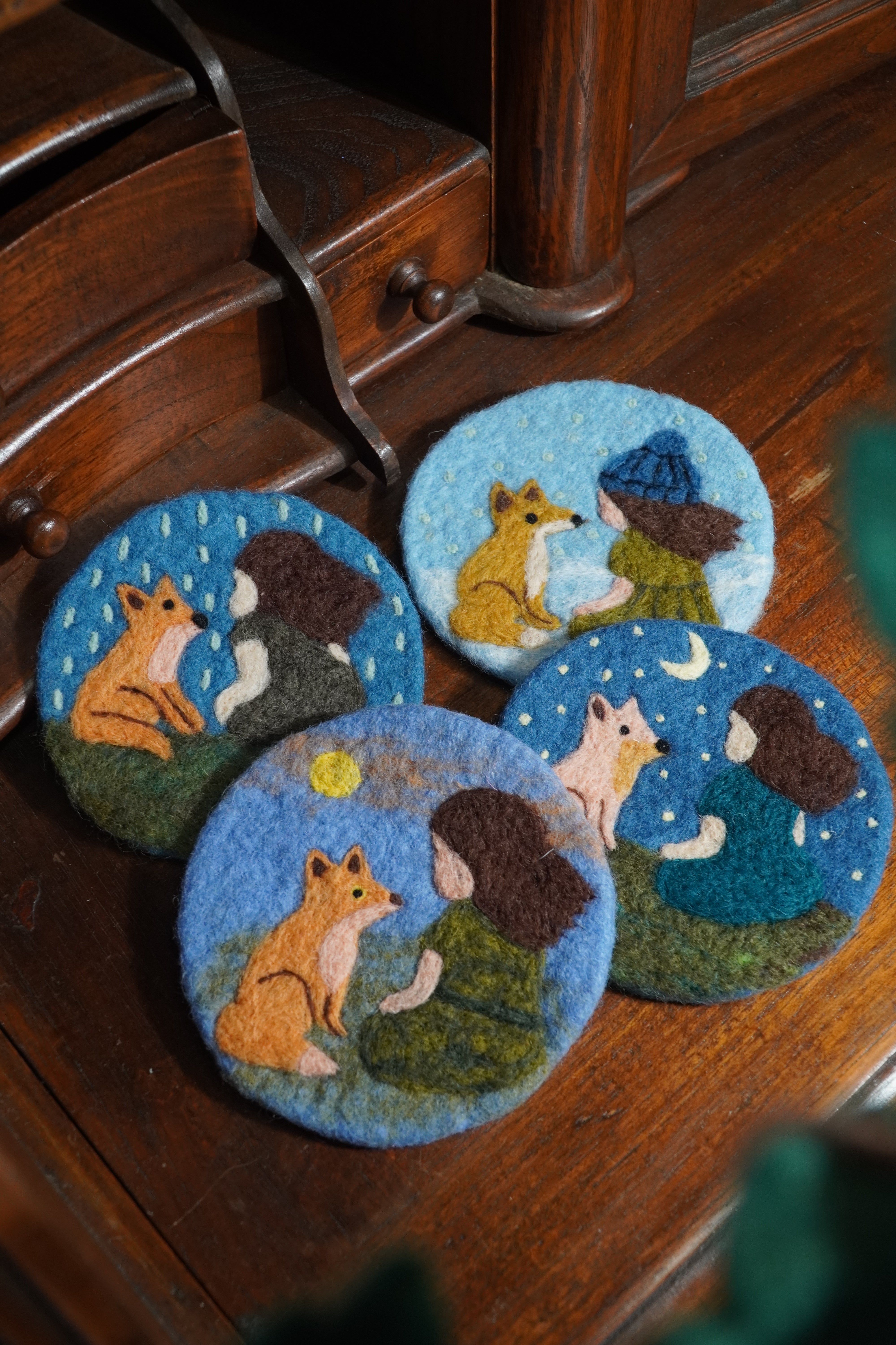 Always By Your Side - Felt Coaster Set