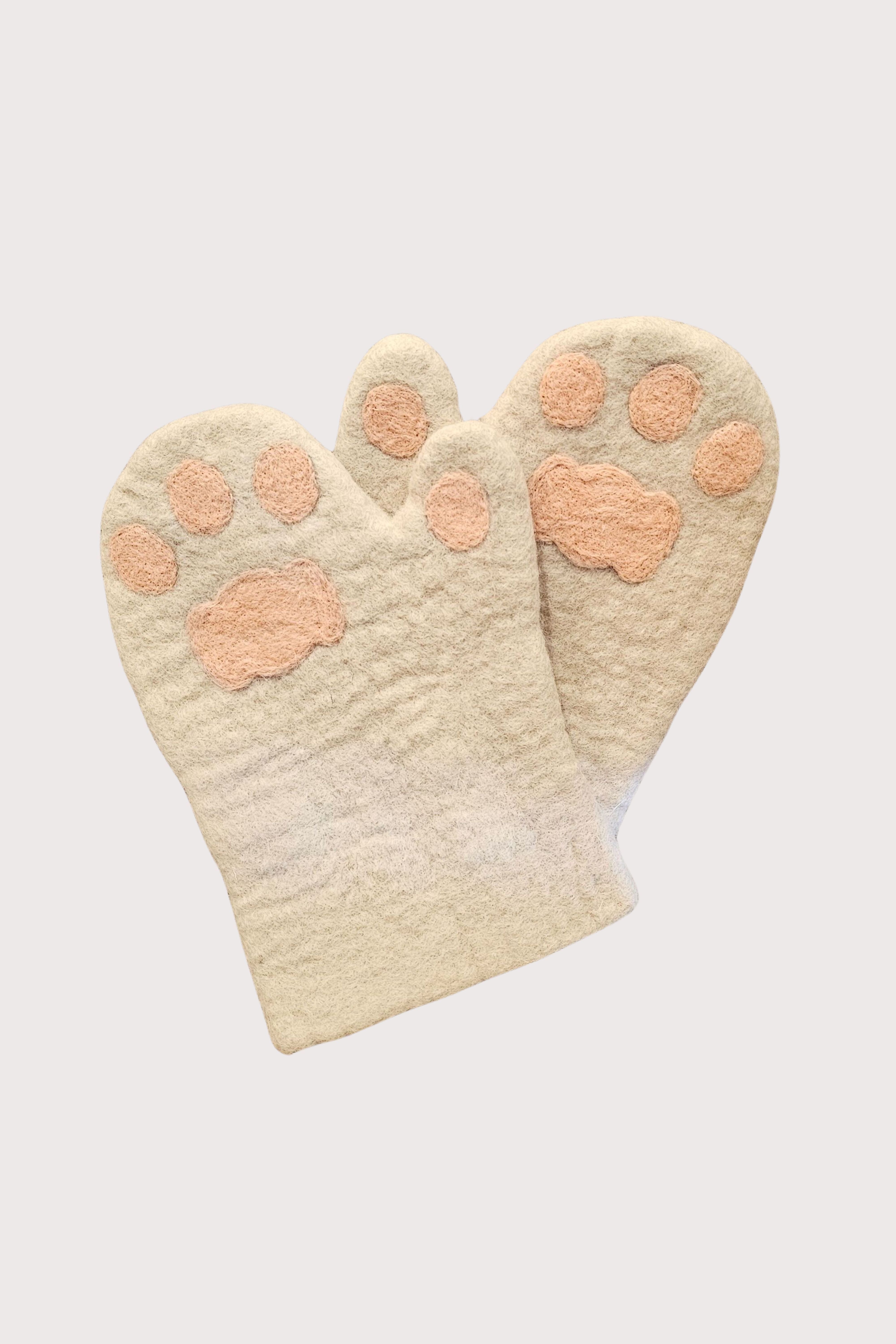 Felt Paw Mittens