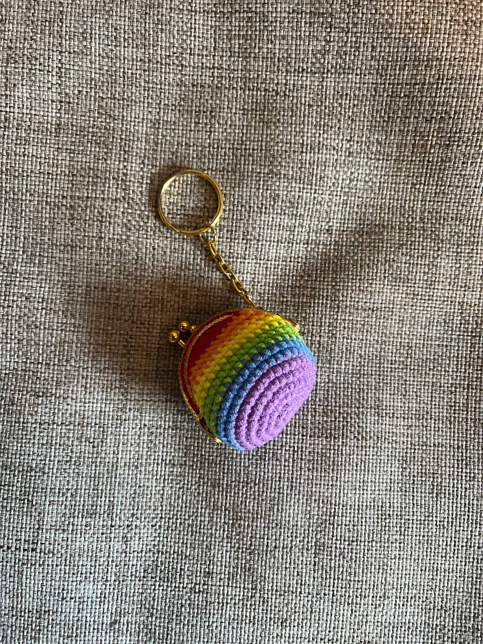 Pride Charms - Rainbow Pouch Keychain